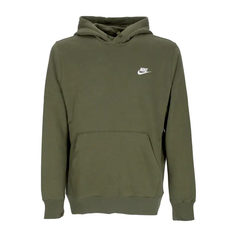 Felpa Cappuccio Uomo Sportswear Club Fleece Hoodie Rough Green/rough Green/white