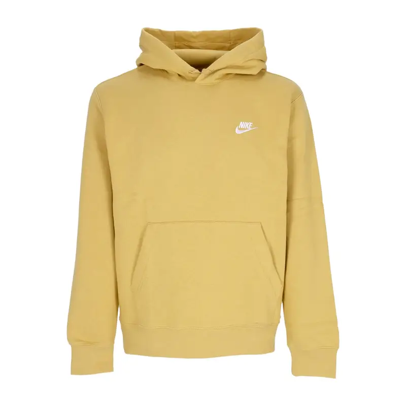 Felpa Cappuccio Uomo Sportswear Club Fleece Hoodie Wheat Gold/wheat Gold/white