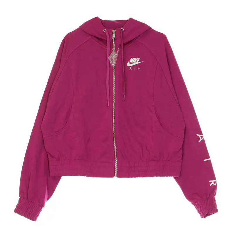 Felpa Cappuccio Zip Donna Sportswear Air Hoodie Cactus Flower/white