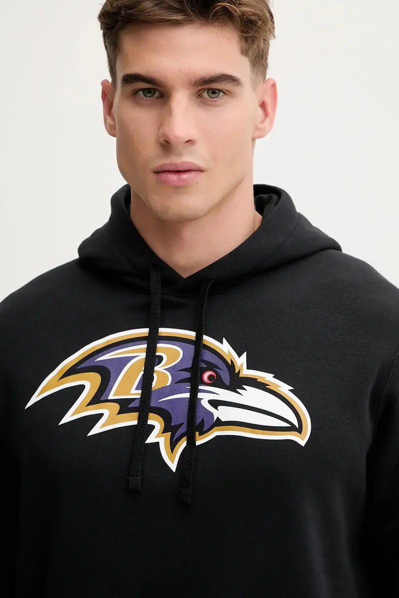 felpa Club Logo Hoodie Nero miniatura 4