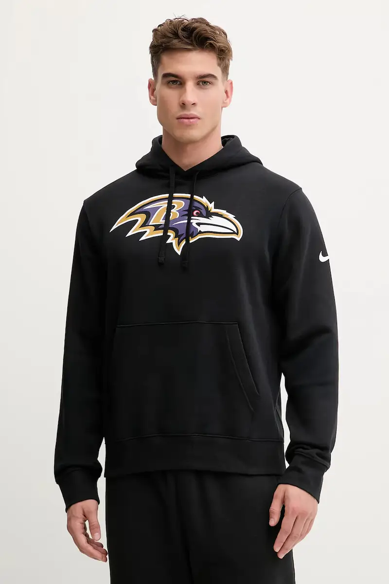 felpa Club Logo Hoodie Nero