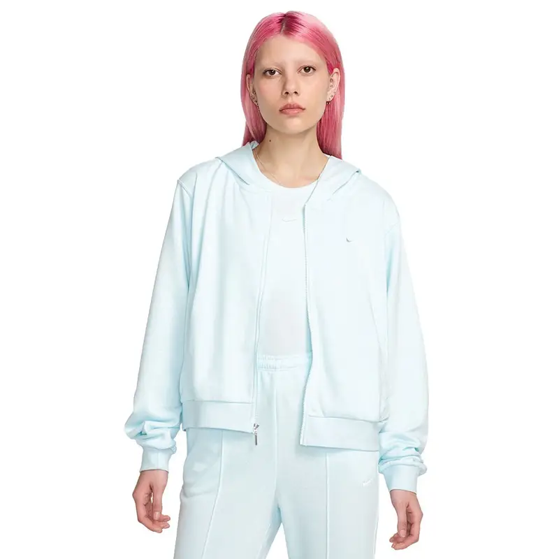 Felpa Con Cappuccio Azzurro Donna L