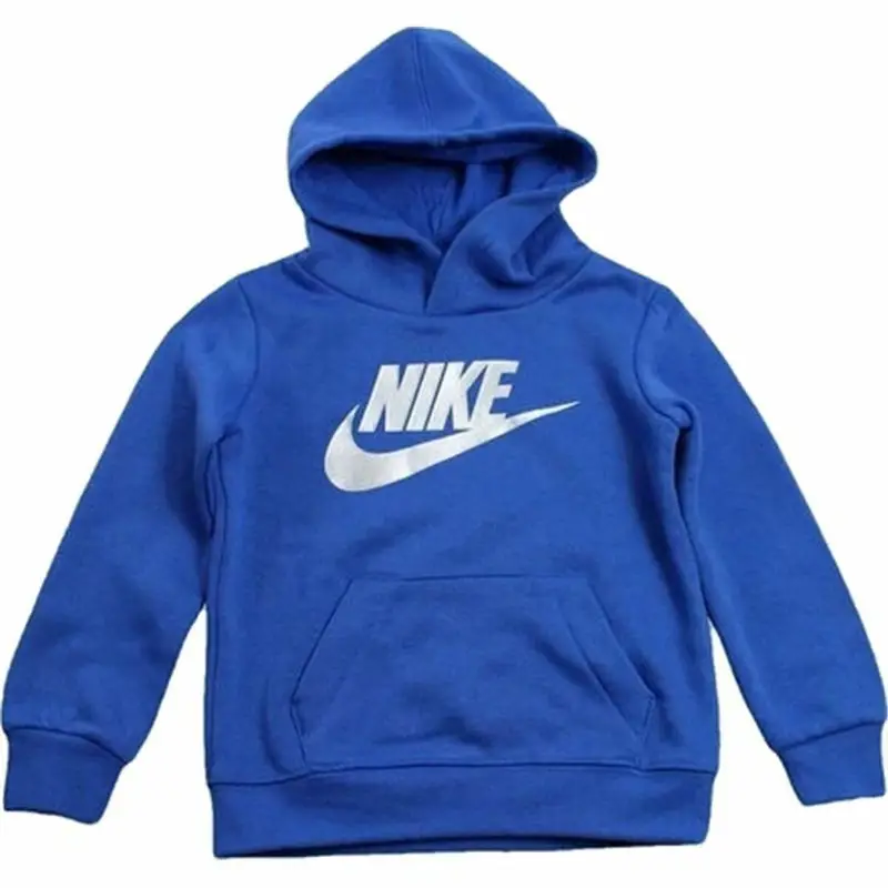 Felpa con Cappuccio Bambino Nike Metallic HBR Gifting | Nike Blu