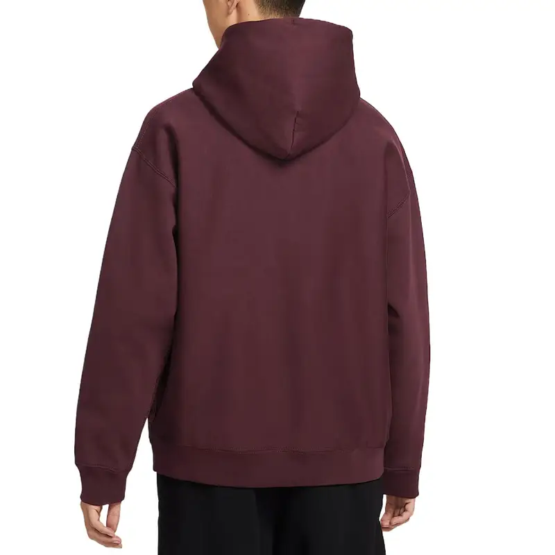 Felpa con cappuccio casual confortevole e delicata sulla pelle Nike Solo Swoosh da uomo HV1083-652 L miniatura 2