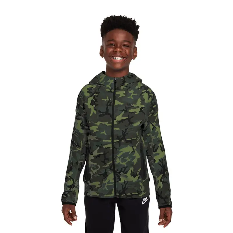 Felpa Con Cappuccio Con Cerniera Camouflage Bambino XL