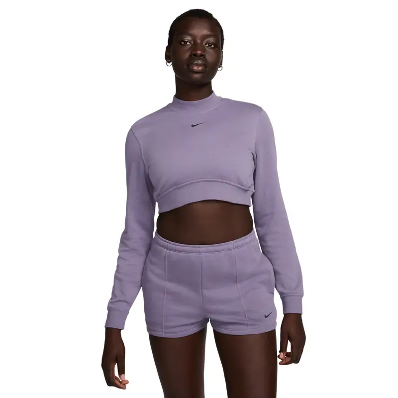 Felpa con cappuccio da donna Nike Chill Terry Violet