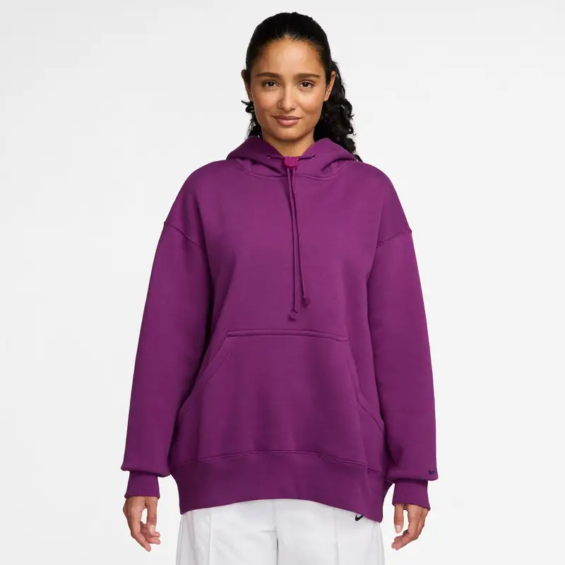 Felpa con cappuccio da donna Nike FC Barcelone Phoenix Fleece Violet