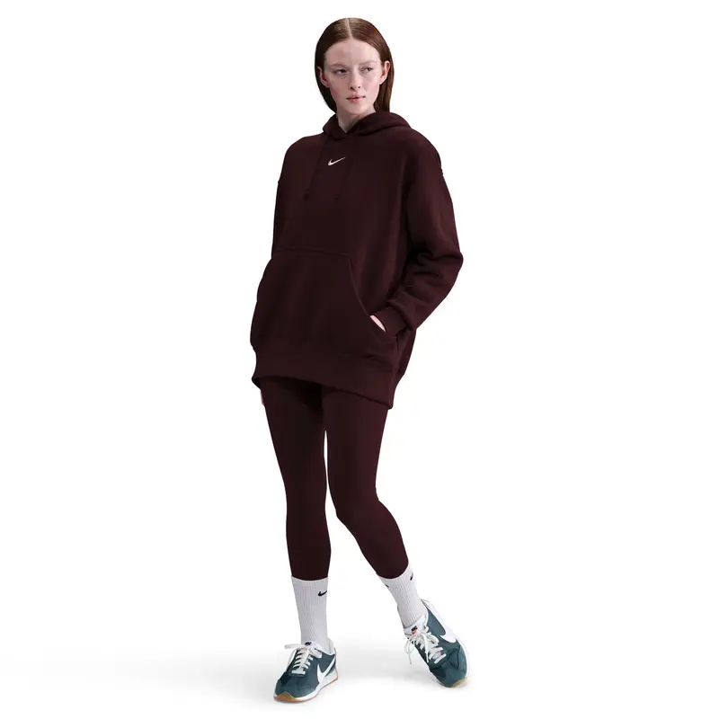Felpa con cappuccio da donna Nike Phoenix Fleece Rouge
