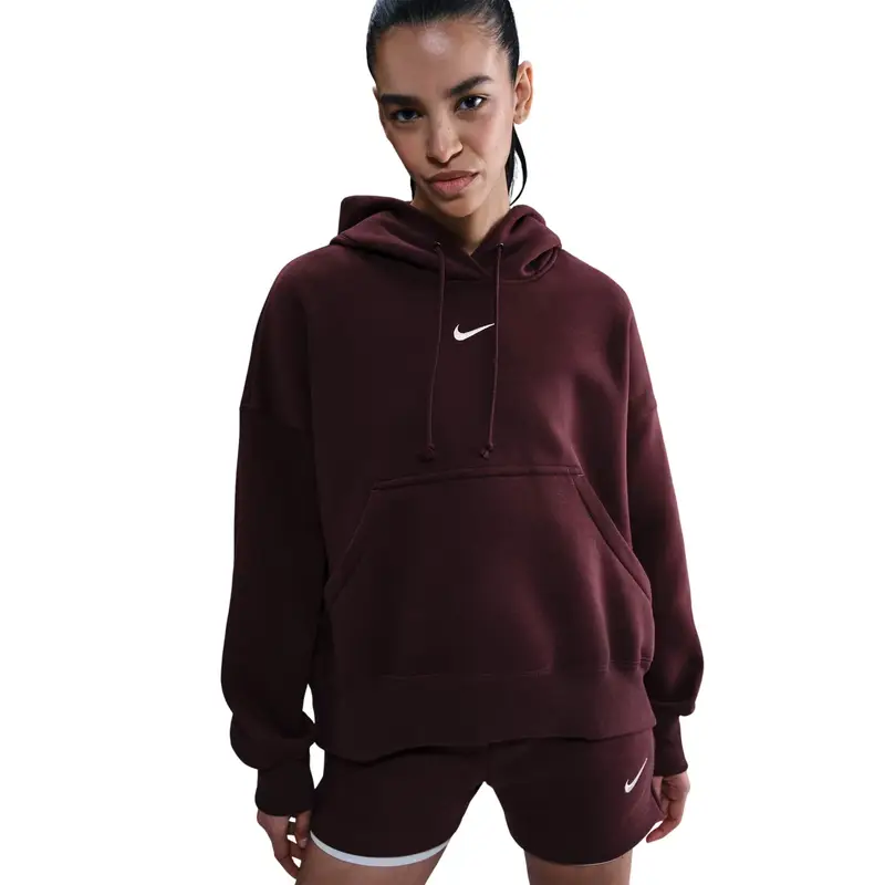Felpa con cappuccio da donna Nike Phoenix Fleece Rouge