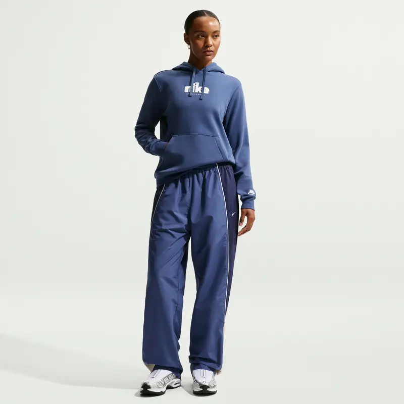 Felpa con cappuccio da donna Nike Sportswear Club Bleu