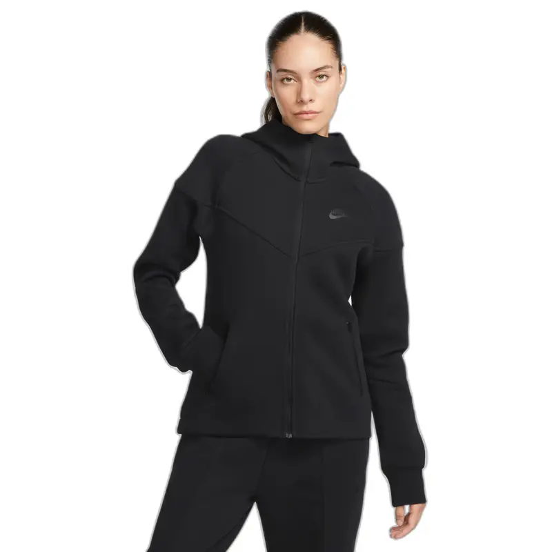 Felpa con cappuccio da donna Nike Tech Fleece Windrunner Noir