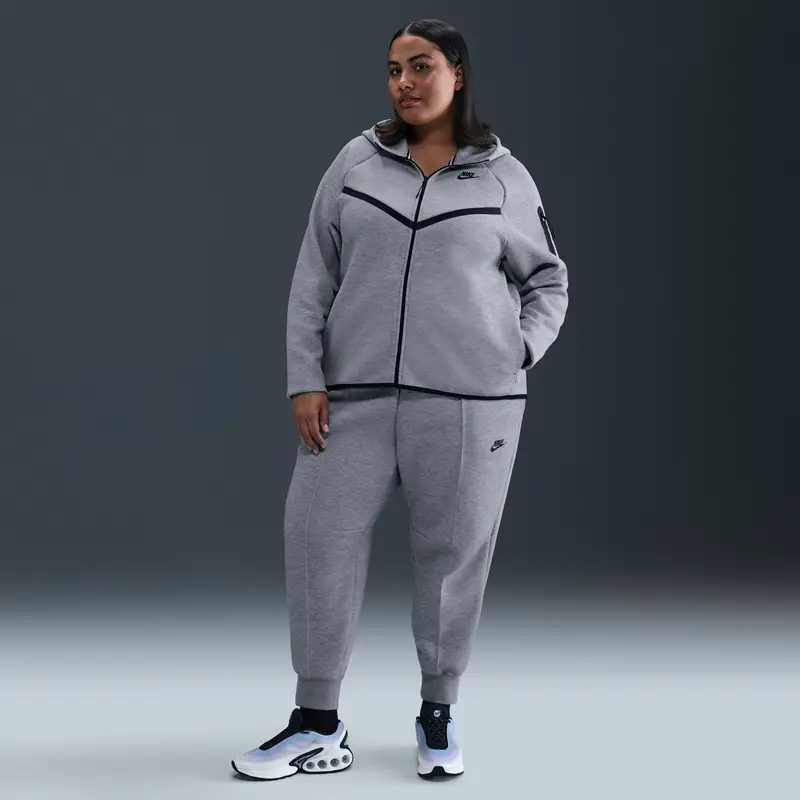 Felpa con cappuccio da donna Nike Tech Gris