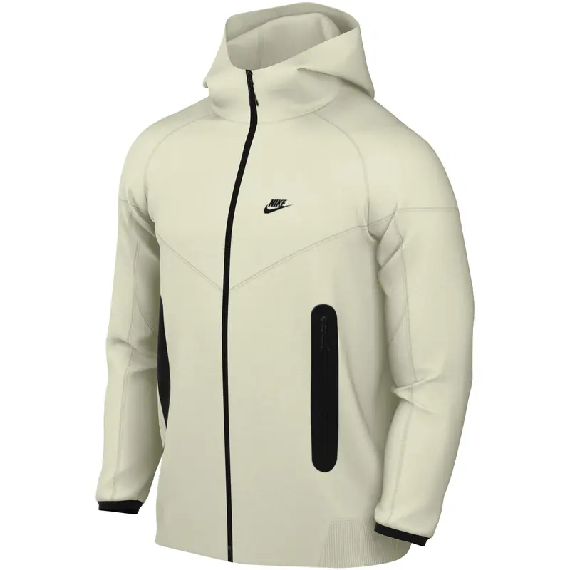 Felpa con cappuccio e cerniera Nike Tech Fleece Beige
