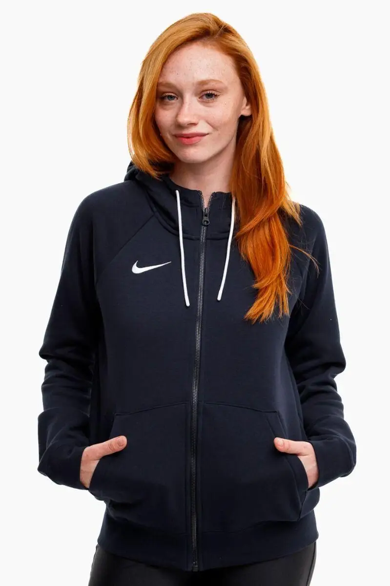 Felpa con cappuccio full zip donna ( fleece) nike blu | Nike Bianco