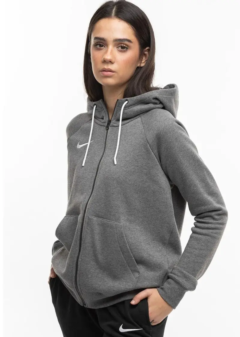 Felpa con cappuccio full zip donna ( fleece) nike grigio | Nike