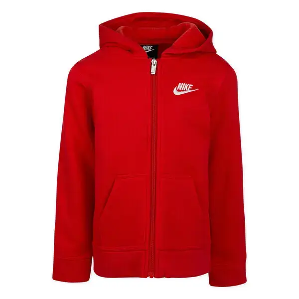Felpa con cappuccio in pile del Club dei bambini Nike Rouge