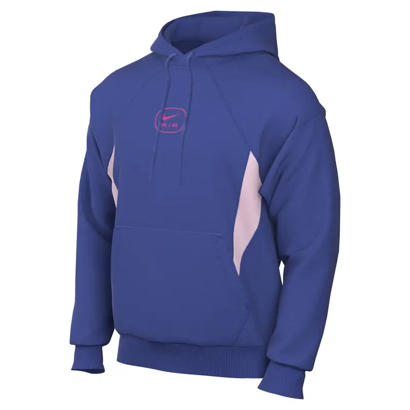 Felpa con cappuccio in pile Nike Air Flc Bb Bleu