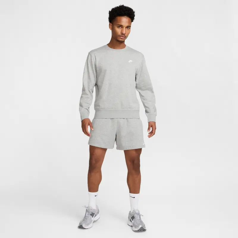 Felpa con cappuccio in pile Nike Club Gris