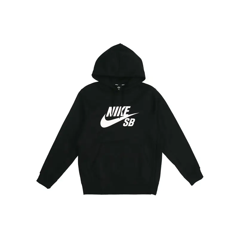 Felpa con cappuccio in pile pullover Nike SB Icon Uomo Felpa Nera AJ9734-010 XL