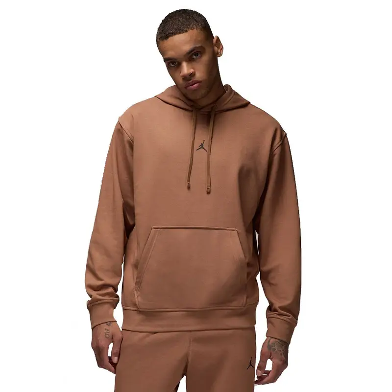 Felpa Con Cappuccio Jordan Logo Dri Fit Marrone Uomo M
