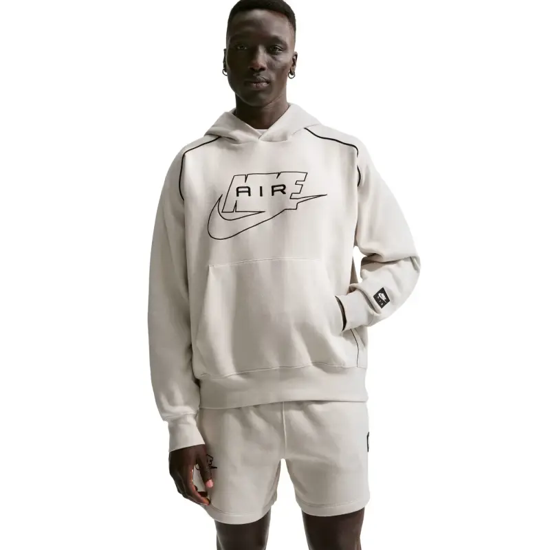 Felpa con cappuccio Nike Air Blanc