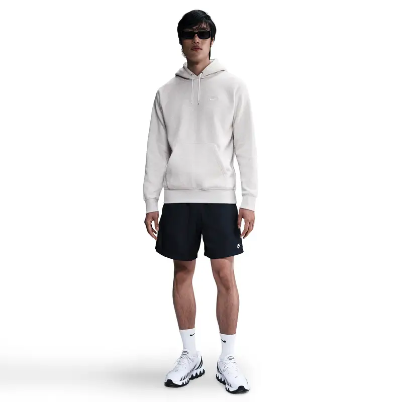 Felpa con cappuccio Nike Club Blanc