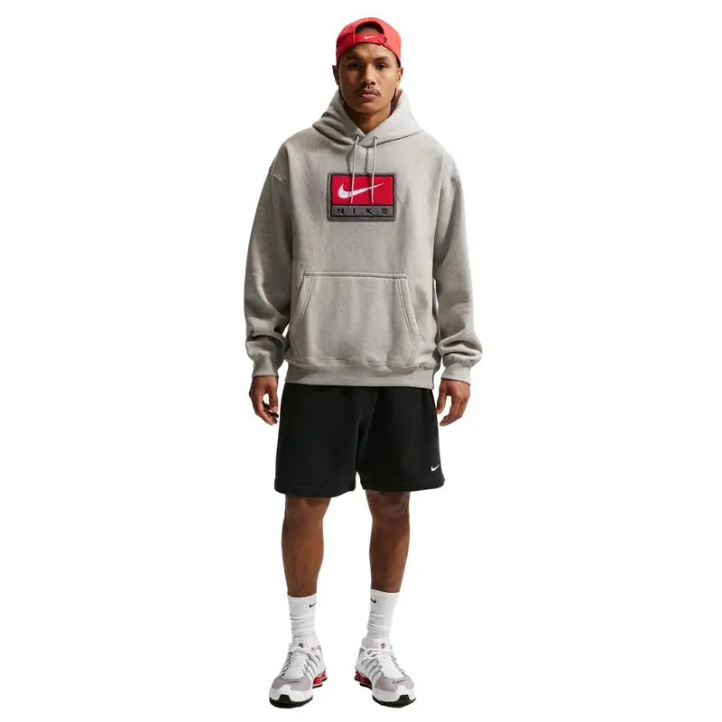 Felpa con cappuccio Nike Solo Swoosh Gris