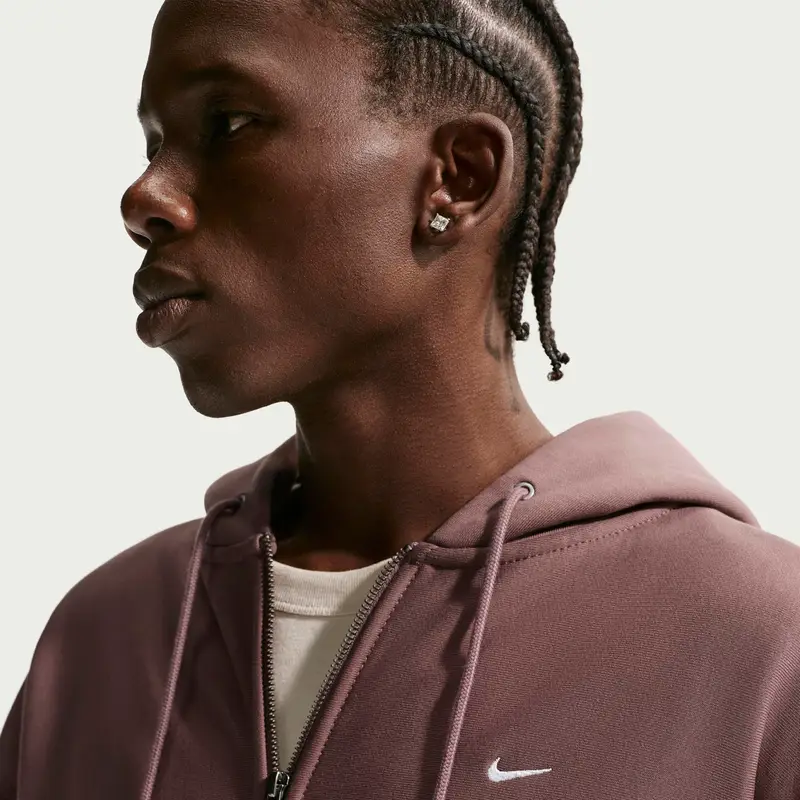 Felpa con cappuccio Nike Solo Swoosh Marron