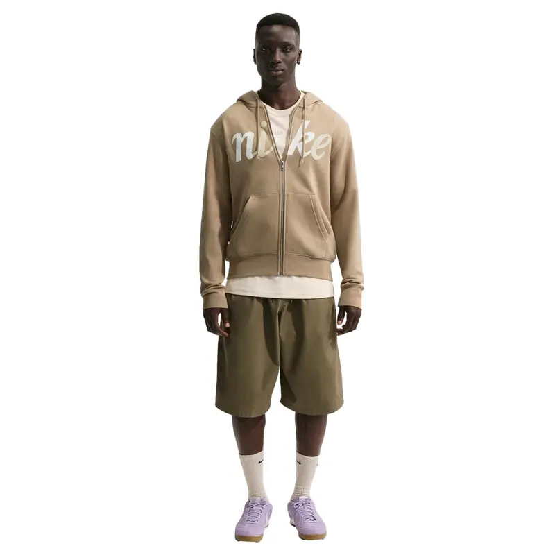 Felpa con cappuccio Nike Sportswear Club Beige