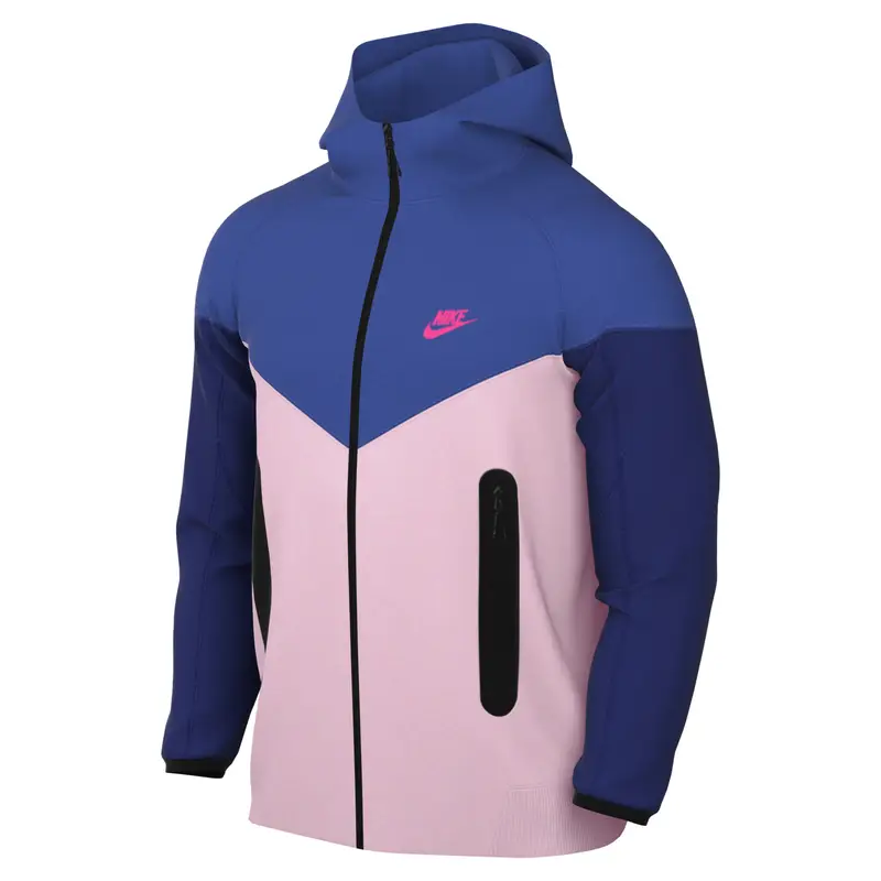 Felpa con cappuccio Nike Tech Fleece Windrunner Bleu
