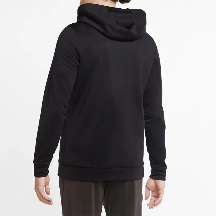 Nike Felpa con cappuccio Therma con zip intera Uomo Nero miniatura 4
