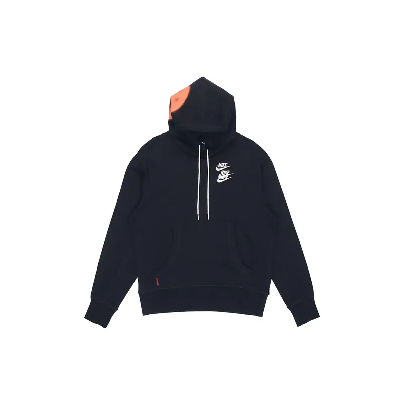 Felpa con Cappuccio Nike World Tour Stampa Graffiti Unisex Top Nera DA0932-010 XXL