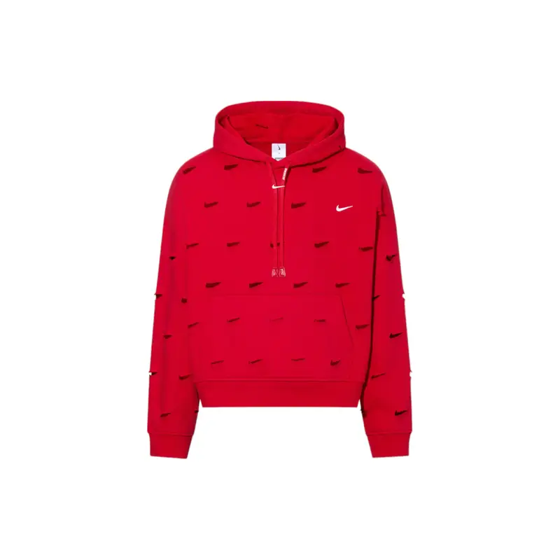 Felpa con cappuccio Nike x Jacquemus Swoosh (Dimensionamento dell Asia) Top Rossi Unisex FJ3482-657 XL