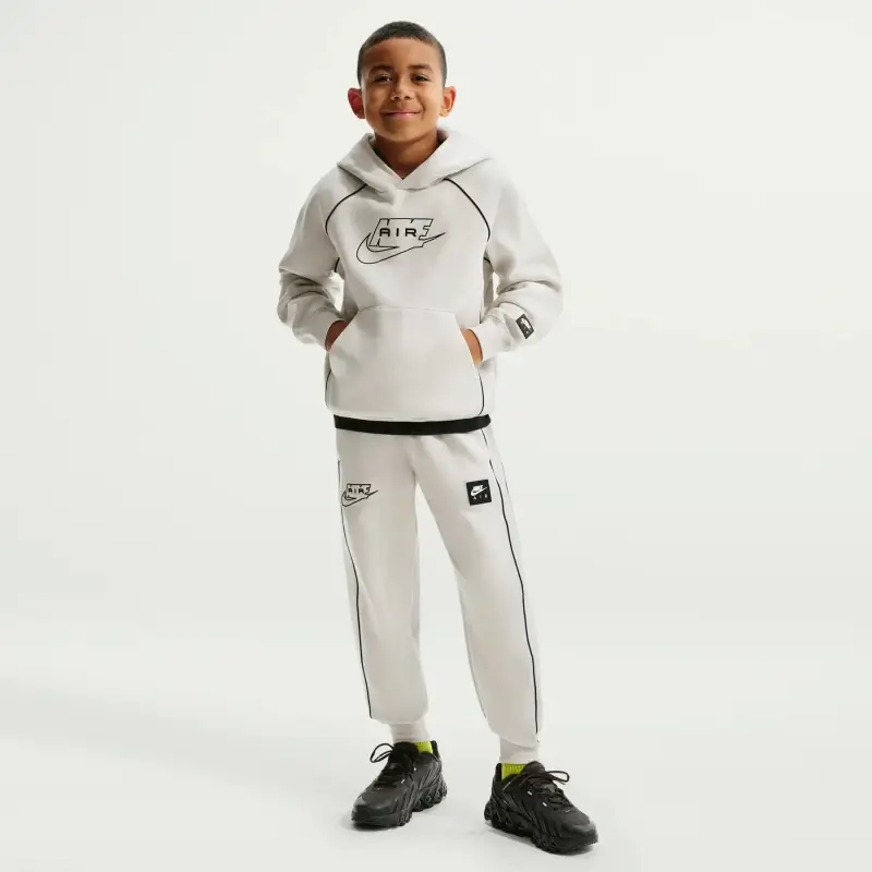 Felpa con cappuccio per bambini Nike Air Blanc