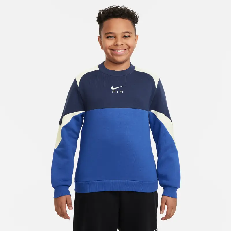 Felpa con cappuccio per bambini Nike Air Bleu