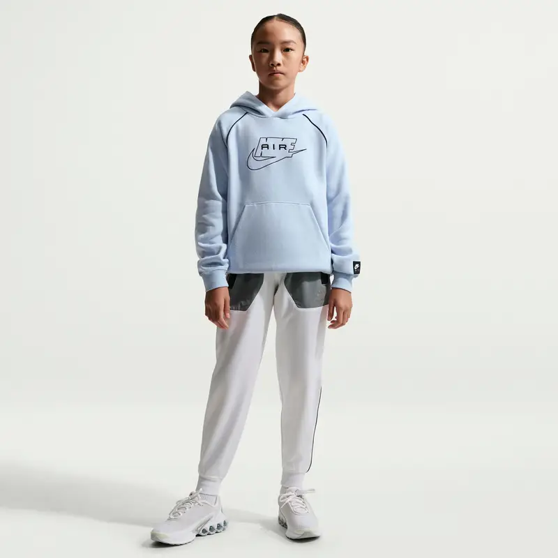 Felpa con cappuccio per bambini Nike Air Bleu
