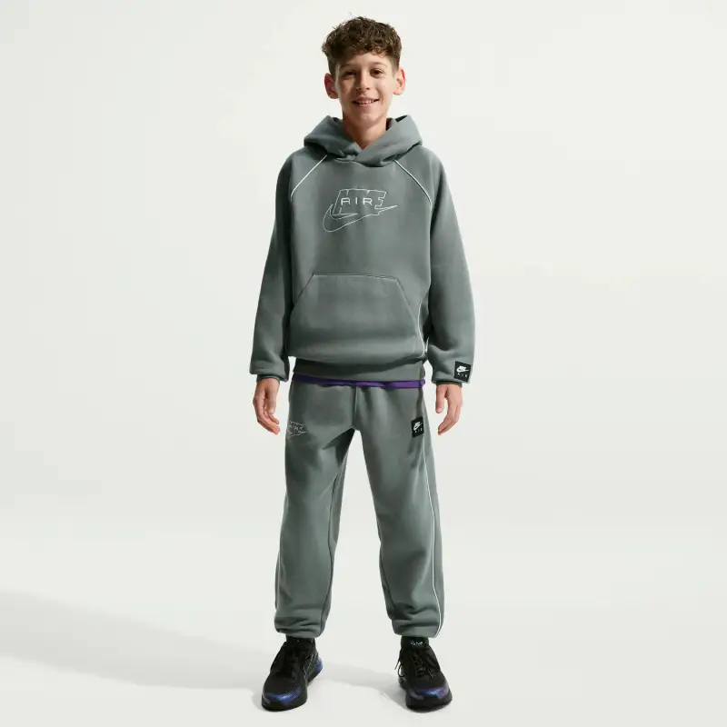 Felpa con cappuccio per bambini Nike Air Gris