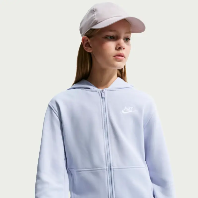 Felpa con cappuccio per bambini Nike Club Bleu