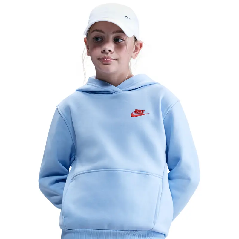 Felpa con cappuccio per bambini Nike Club Fleece Bleu