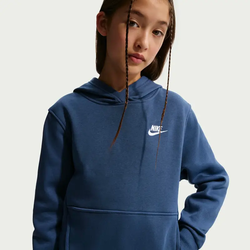 Felpa con cappuccio per bambini Nike Club Fleece Bleu