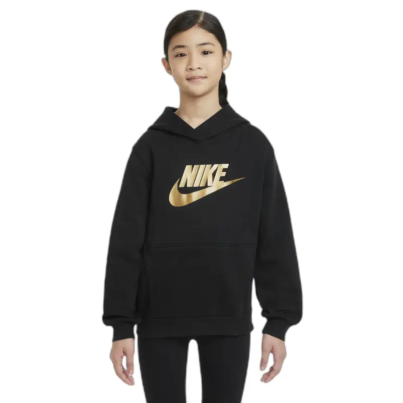 Felpa con cappuccio per bambini Nike Club Fleece Noir