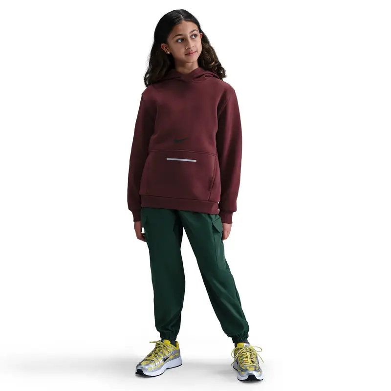 Felpa con cappuccio per bambini Nike Club Fleece Rouge