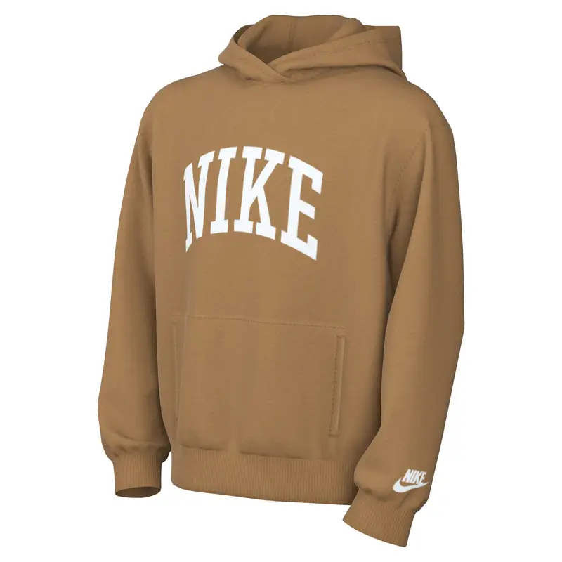 Felpa con cappuccio per bambini Nike Club Marron