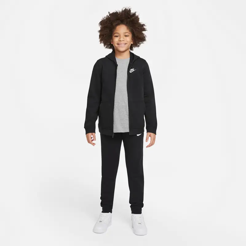 Felpa con cappuccio per bambini Nike Club Noir