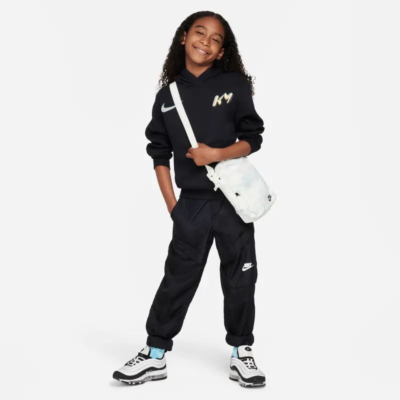 Felpa con cappuccio per bambini Nike KM Club Fleece Noir