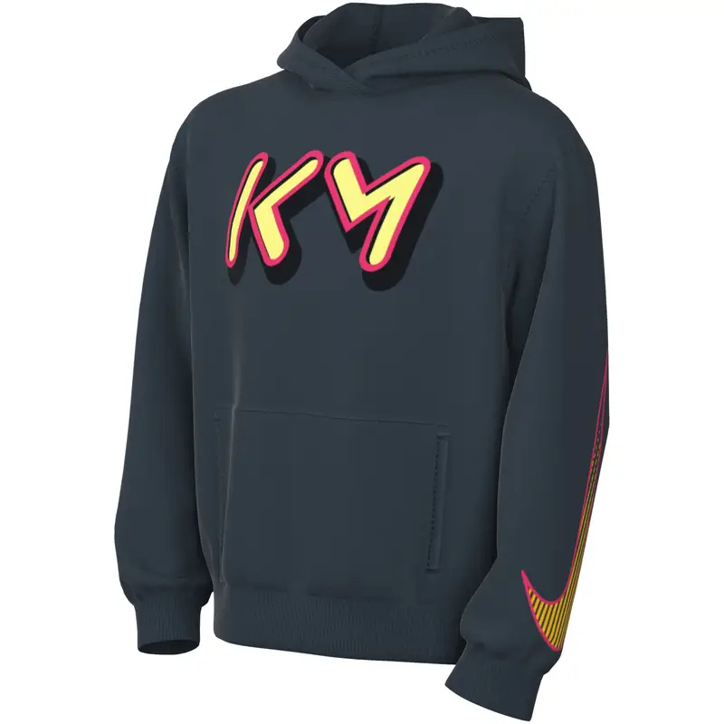 Felpa con cappuccio per bambini Nike Kylian Mbappé Club Fleece Bleu