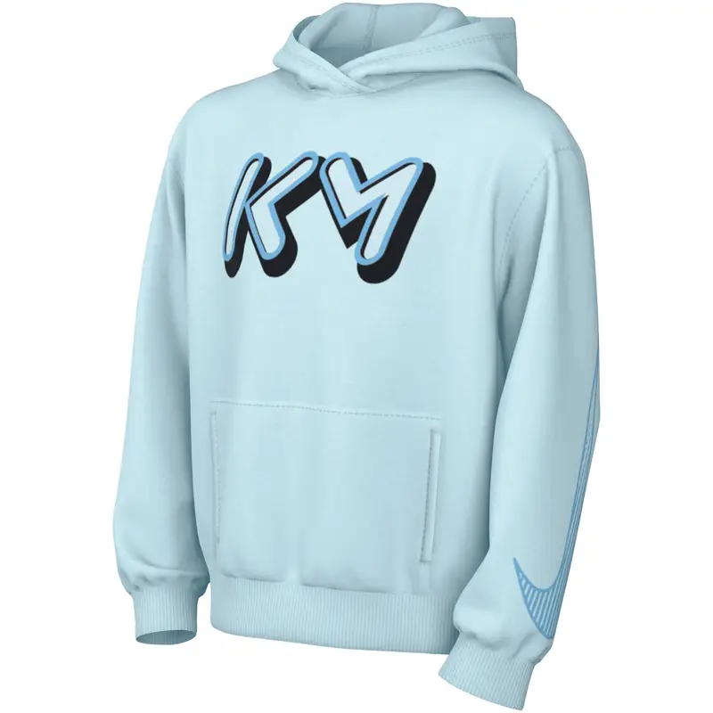 Felpa con cappuccio per bambini Nike Kylian Mbappé Club Fleece Bleu