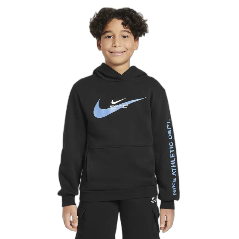 Felpa con cappuccio per bambini Nike Noir