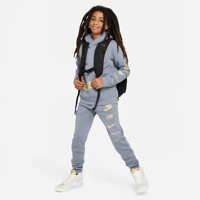 Felpa con cappuccio per bambini Nike Standard Issue Gris