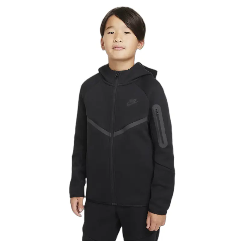 Felpa con cappuccio per bambini Nike Tech Fleece Noir